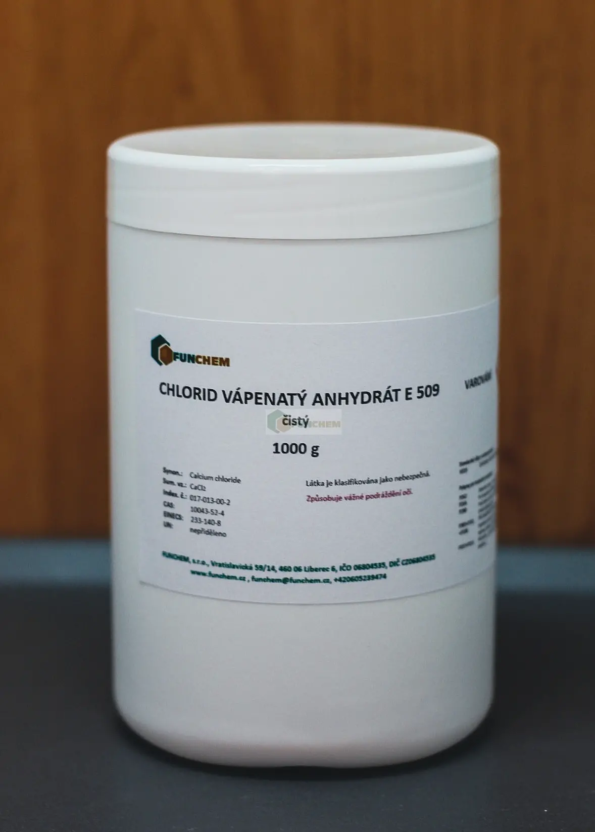 Chlorid vápenatý anhydrát E 509