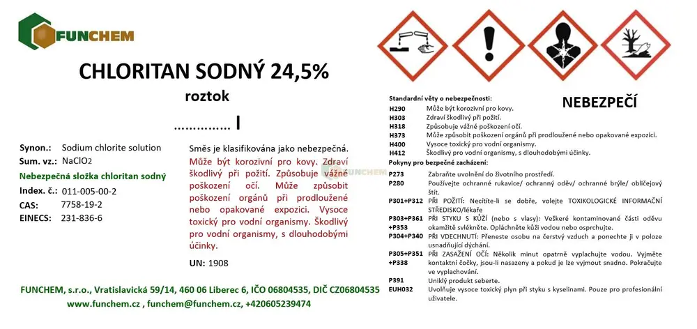 Chloritan sodný 24,5%