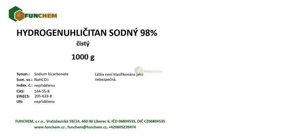 Hydrogenuhličitan sodný 99%