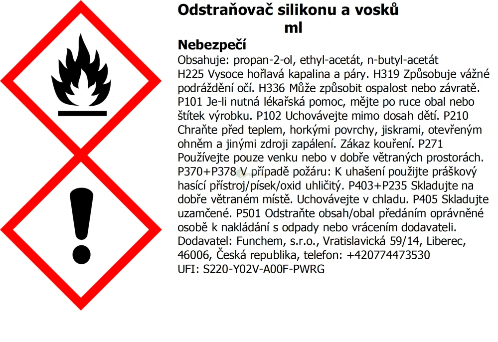 Odstraňovač silikonu a vosku