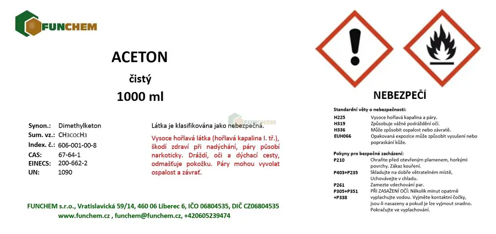 Aceton 99% čistý