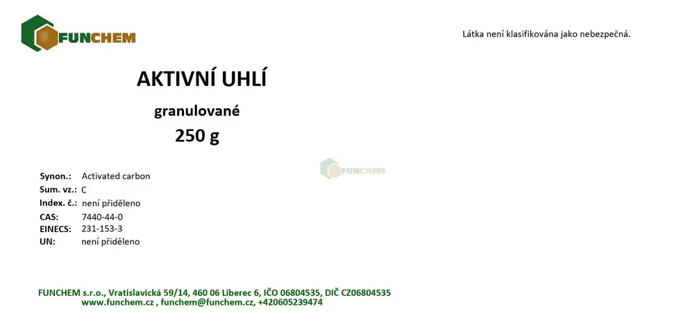 Aktivní uhlí 250 g