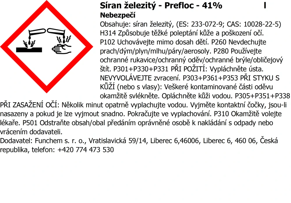 Síran železitý 41%