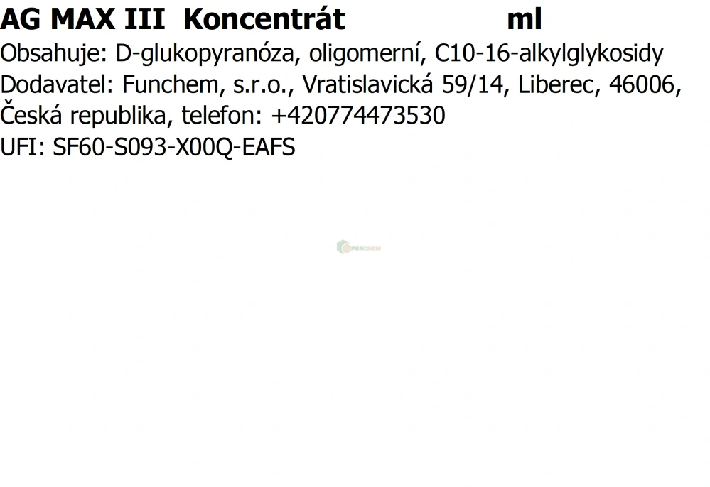 AG-Max III čistící koncentrát pro UZ lázně