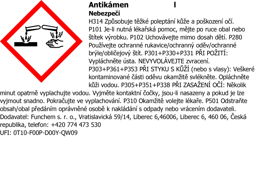 Antikámen - roztok