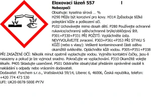 Eloxovací lázeň - roztok s aditivem Alumal Elox 557 1l