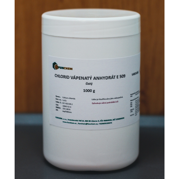 Chlorid vápenatý anhydrát E 509