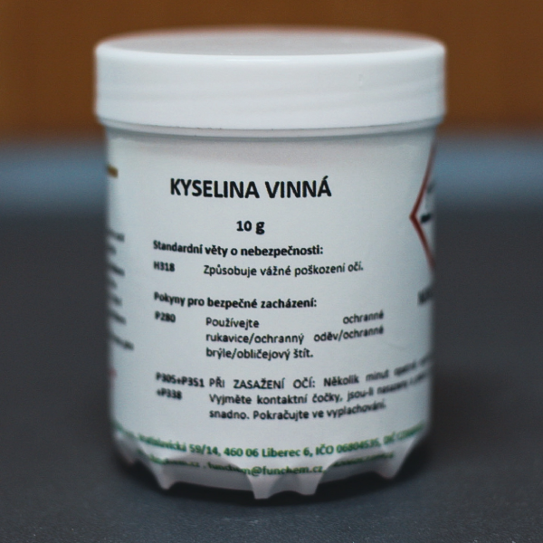 Kyselina vinná 10 g