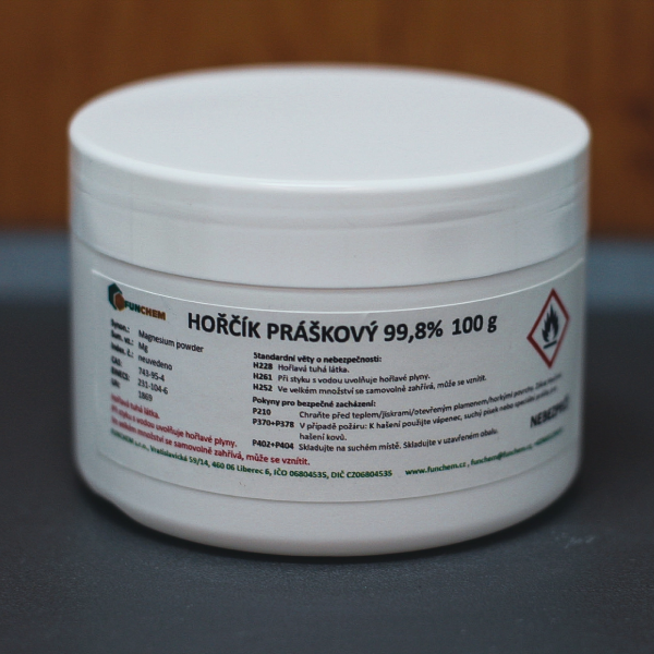 Hořčík práškový 99,8% 100 g