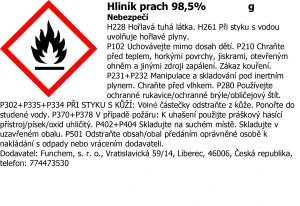Hliník práškový 98% 100 g