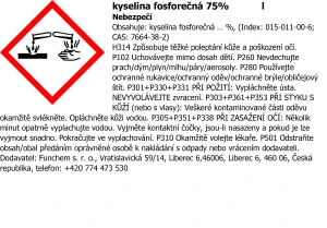 Kyselina fosforečná 75% OMEZENÍ