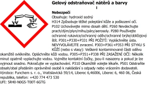 Gelový odstraňovač starých nátěrů a barvy