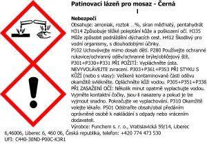 Patinovací roztok pro mosaz - černá I