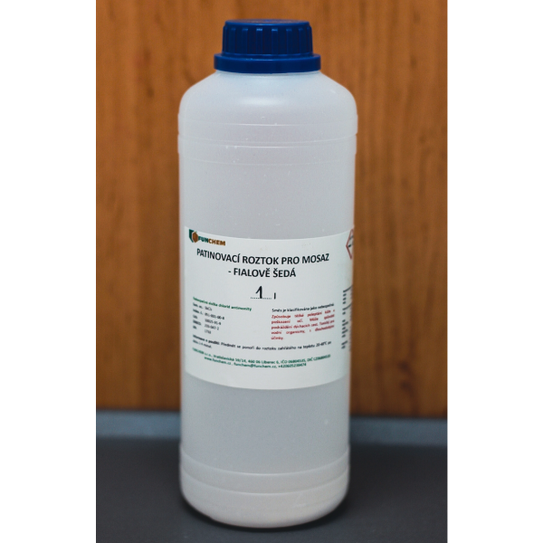Patinovací roztok pro mosaz - fialově šedá