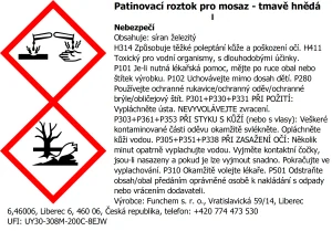 Patinovací roztok pro mosaz - tmavě hnědá
