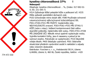 Kyselina chlorovodíková 35-37 %