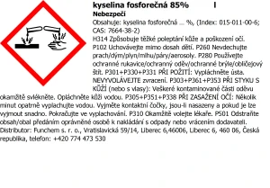 Kyselina fosforečná 85% OMEZENÍ