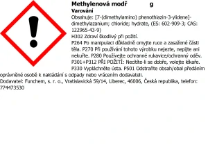 Methylénová modř p.a. 10 g prach