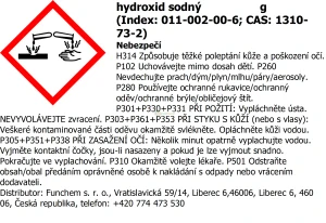 Hydroxid sodný min. 99% mikroperly 500 g