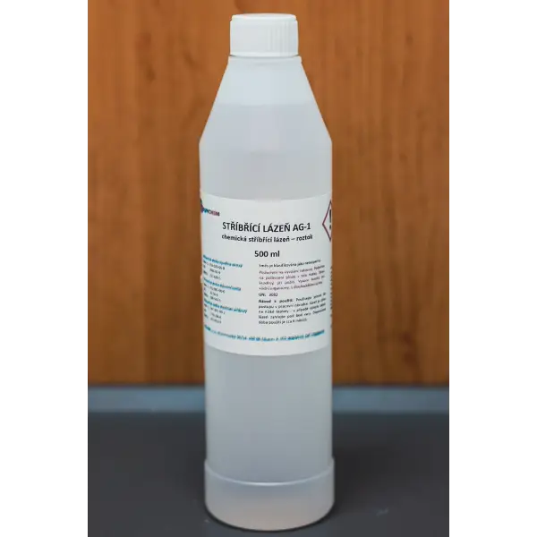 Chemická stříbřící lázeň 500 ml pro měď a slitiny mědi