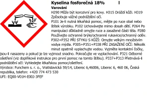 Kyselina fosforečná 18%
