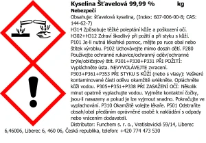 Kyselina šťavelová dihydrát č.