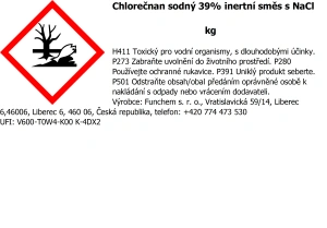 Chlorečnan sodný 39,5 % inertní směs s NaCl