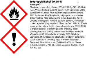 Isopropylalkohol čistý 99,8% 500 ml