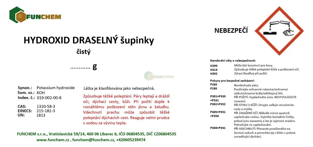 Elektrolyt do nikl-kadmiových baterií - aplikační sada pro výrobu 1000 ml elektrolytu