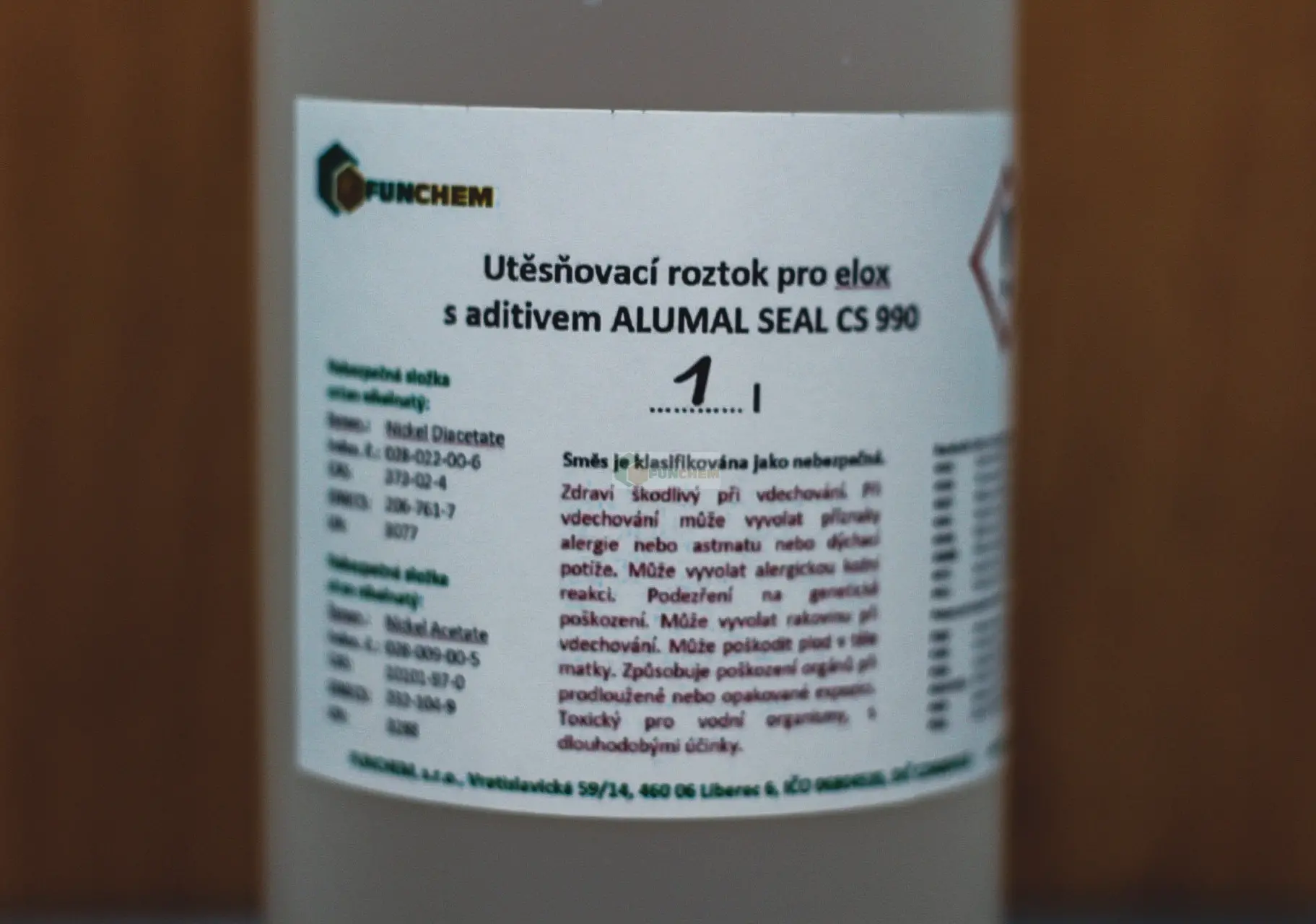 Utěsňovací roztok pro elox s aditivem Alumal Seal CS 990 1l