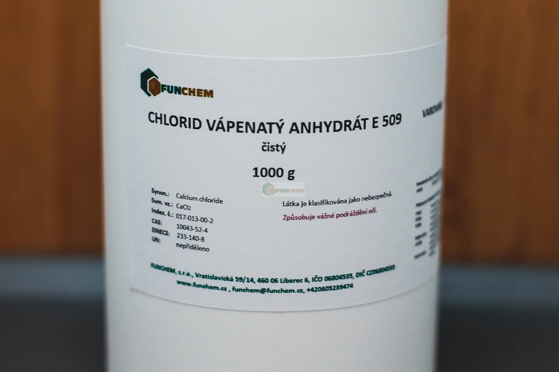Chlorid vápenatý anhydrát E 509