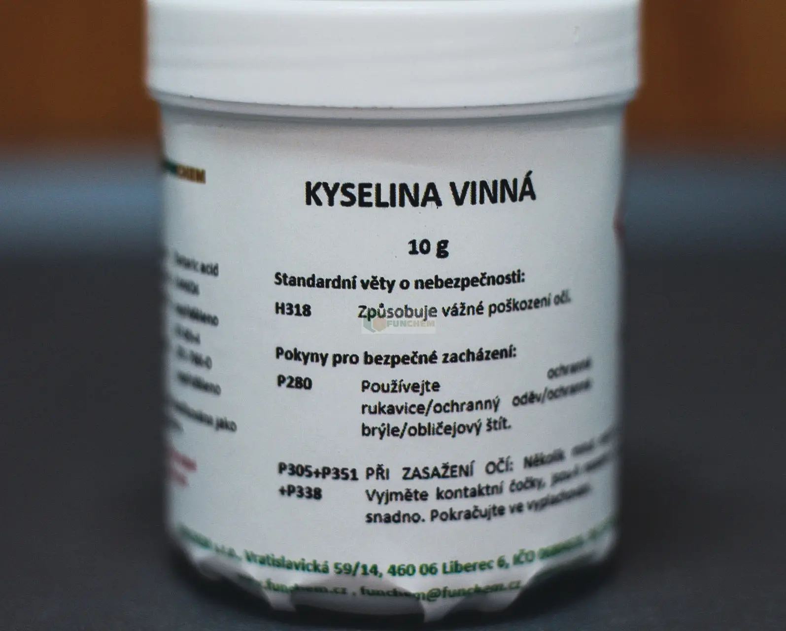 Kyselina vinná 10 g