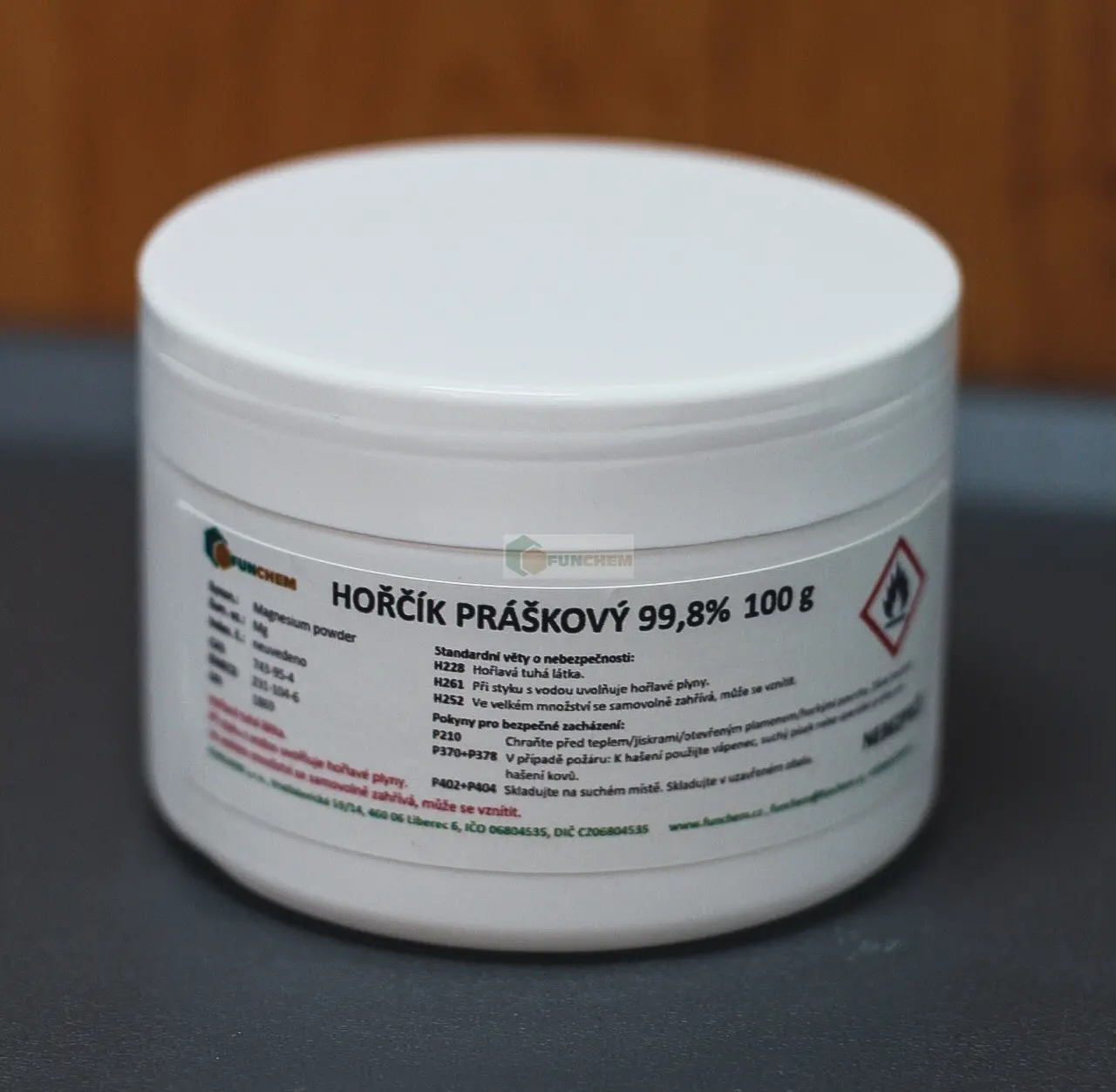 Hořčík práškový 99,8% 100 g