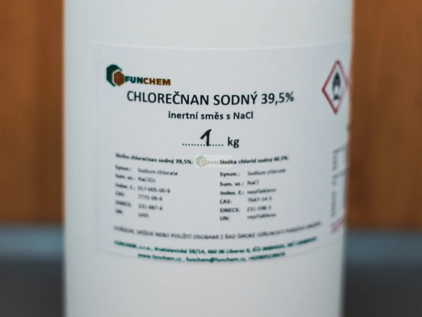 Chlorečnan sodný 39,5 % inertní směs s NaCl
