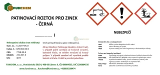 Patinovací roztok pro měď  - černá I