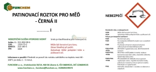 Patinovací roztok pro měď - černá II