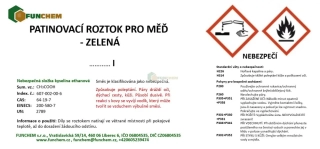 Patinovací roztok pro měď - zelená