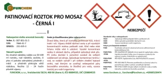 Patinovací roztok pro mosaz - černá I