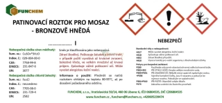 Patinovací roztok pro mosaz - tmavě hnědá