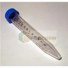Zkumavka centrifugační 15 ml s kónickým dnem a graduací, včetně uzávěru, STERILNÍ